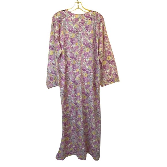 Al Rashi Fashion Floral Embroidered Kaftan Dress With Full Sleeves M Made In Ind - Picture 6 of 7